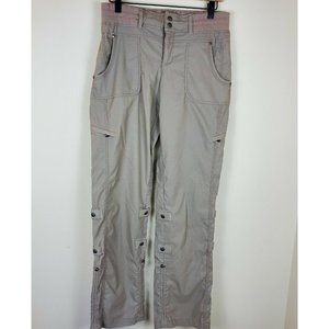 ATHLETA Khaki Shasta Slouch Stretch Hiking Active Casual Pants Women's Size 6